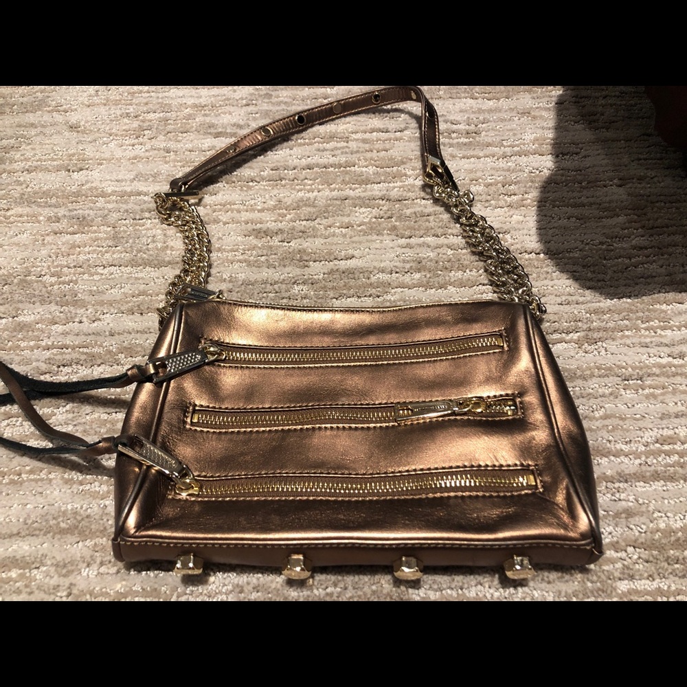 Rebecca Minkoff Mini Mac Bag in Bronze
